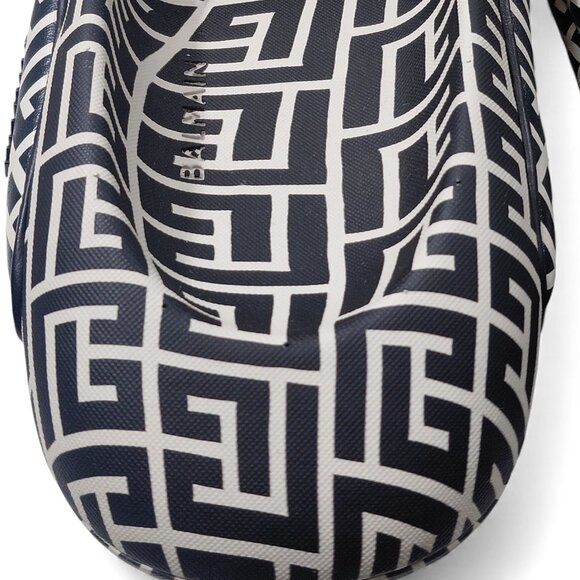 Balmain B IT Original Leather Quilted Monogram Men Slides -Size US 11- main image 12